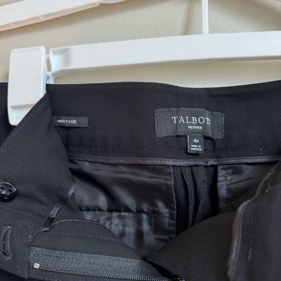 Talbots Petites Heritage Black Capris Slacks Pants Size 4P - Picture 8 of 12